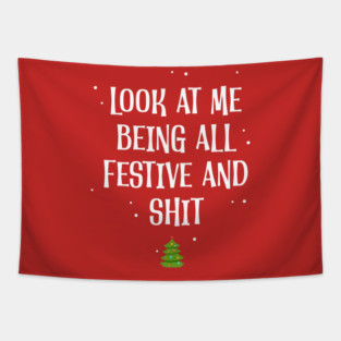 christmas-humor Tapestry