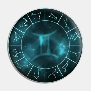 Gemini Zodiac Symbol Pin
