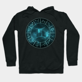 Gemini Zodiac Symbol Hoodie