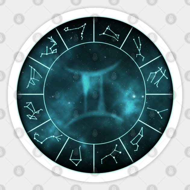 Gemini Zodiac Symbol Sticker by ArnarionArt