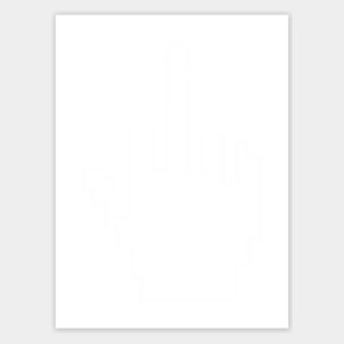 Middle Finger T-Shirt Sticker