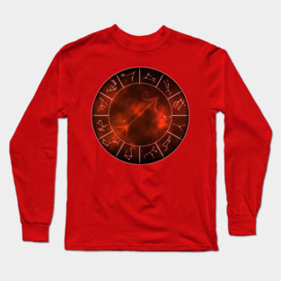 Saggitarius Zodiac Symbol Long Sleeve T-Shirt