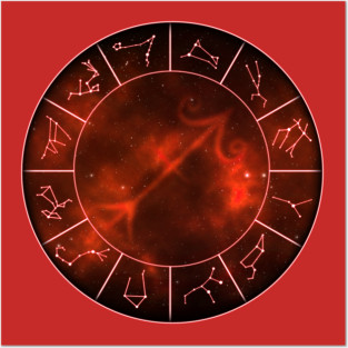Saggitarius Zodiac Symbol Posters and Art