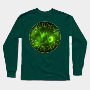 Capricorn Zodiac Symbol Long Sleeve T-Shirt