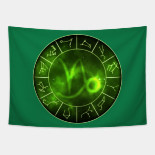 Capricorn Zodiac Symbol Tapestry