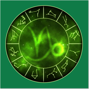 Capricorn Zodiac Symbol Posters and Art