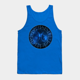 Pisces Zodiac Symbol Tank Top