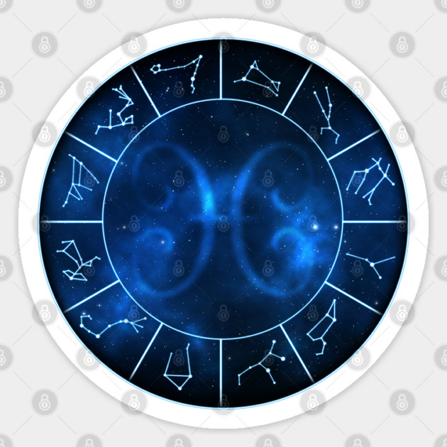 Pisces Zodiac Symbol Sticker by ArnarionArt