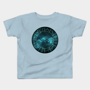 Aquarius Zodiac Symbol Kids T-Shirt