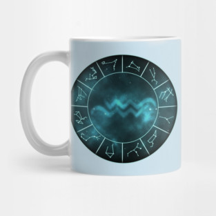 Aquarius Zodiac Symbol Mug