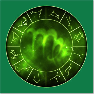 Virgo Zodiac Symbol Posters and Art