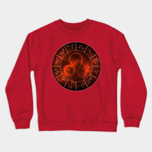 Leo Zodiac Symbol Crewneck Sweatshirt