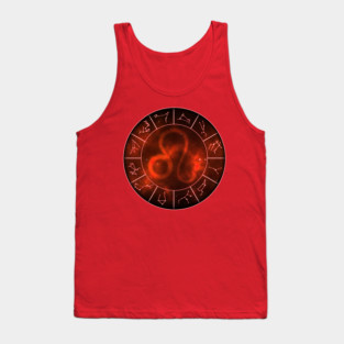 Leo Zodiac Symbol Tank Top