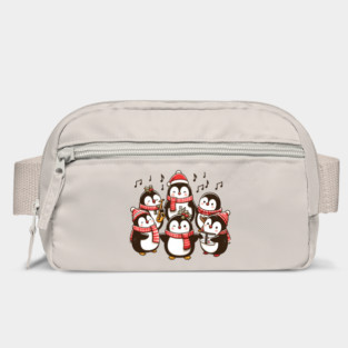 Festive Penguin Carolers Singing Christmas Cute Carols Bag