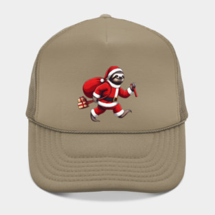 Festive Sloth Santa Christmas Xmas Holiday Funny Hat