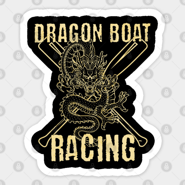 Dragon Boat Racing Sticker by Yesteeyear