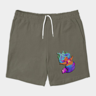 Purple Chubby Mermaid Shorts