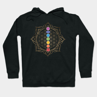Flower of Life Chakra Healing Mandala Hoodie