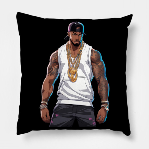 Thug Gangsta Pillow by animegirlnft