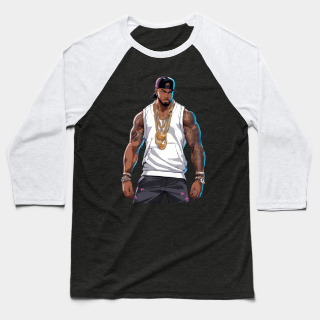 Thug Gangsta Baseball T-Shirt by animegirlnft