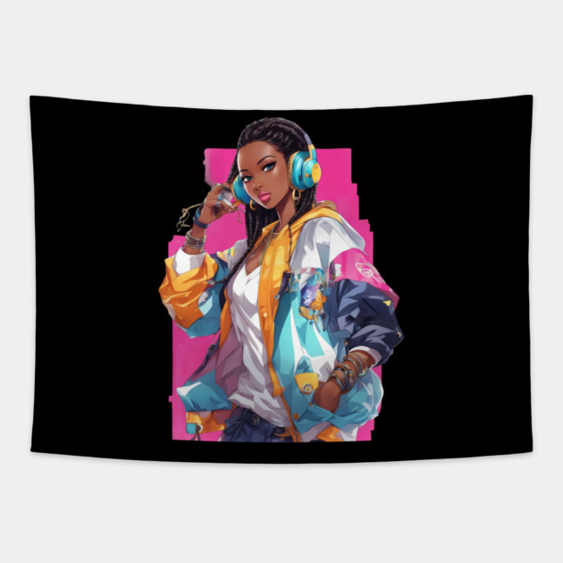 DJ Hip Hop Tapestry by animegirlnft