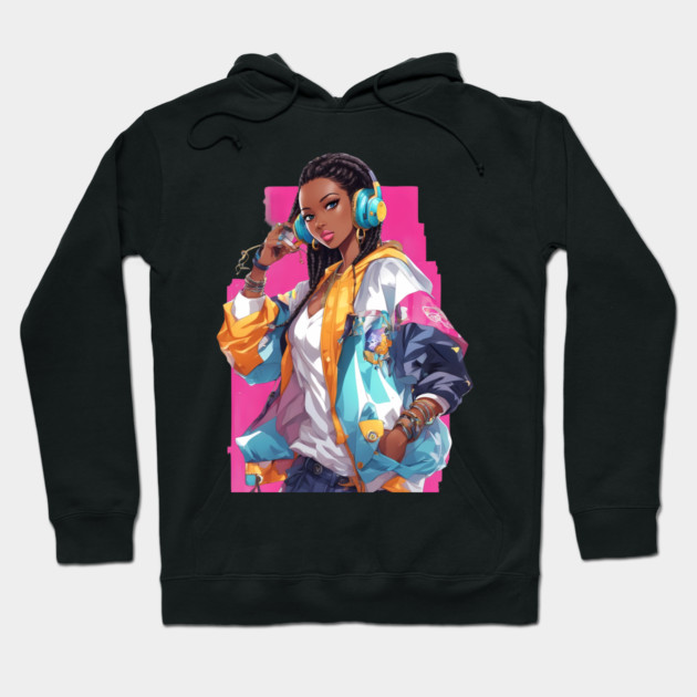 DJ Hip Hop Hoodie by animegirlnft