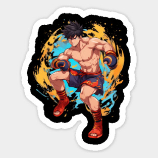 Muay Thai Fighter Sticker