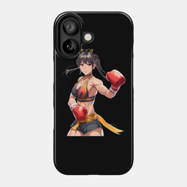 MMA Female Fighter Phone Case by animegirlnft