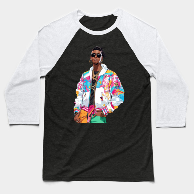 African Mafia Baseball T-Shirt by animegirlnft