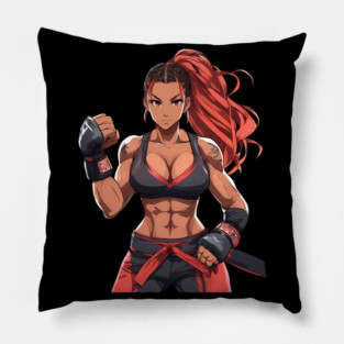 Muay Thai Girl Pillow