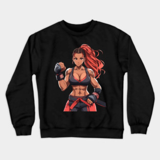 Muay Thai Girl Crewneck Sweatshirt