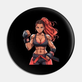 Muay Thai Girl Pin