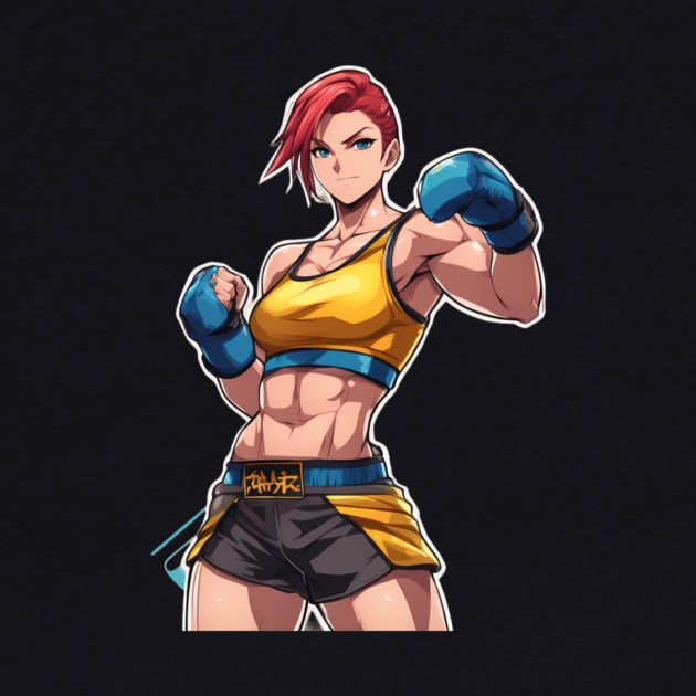 Kick Boxing Girl by animegirlnft