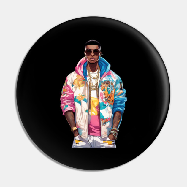 Handsome Black Guy Pin by animegirlnft