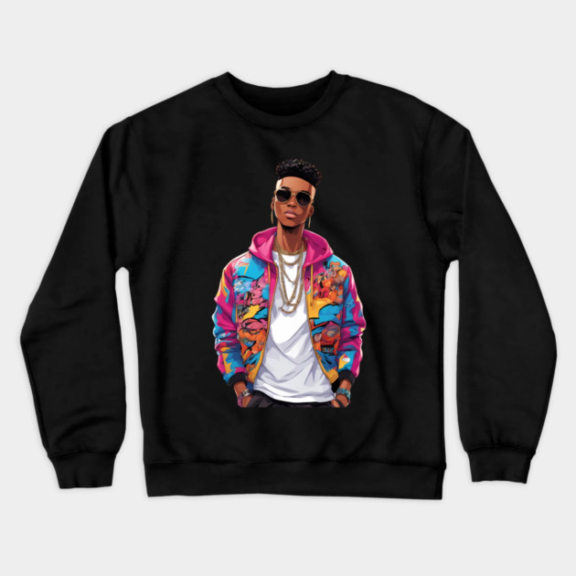 Hood Boys Crewneck Sweatshirt by animegirlnft