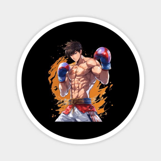 MMA Muay Thai Kick Boxing Magnet by animegirlnft