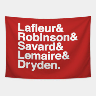Helvetica 1977 Montreal Canadiens Hockey Tapestry