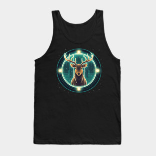 Deer in Ornament, Love Deers Tank Top