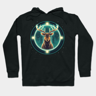 Deer in Ornament, Love Deers Hoodie