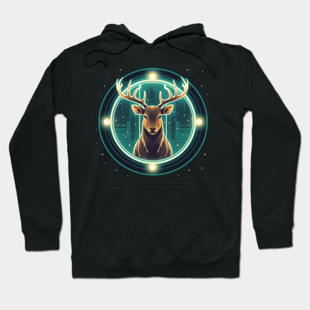 Deer in Ornament, Love Deers Hoodie by logiamerch