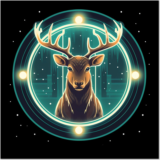 Deer in Ornament, Love Deers Wall Art by logiamerch