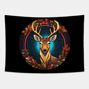 Deer in Ornament, Love Deers Tapestry