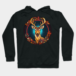Deer in Ornament, Love Deers Hoodie