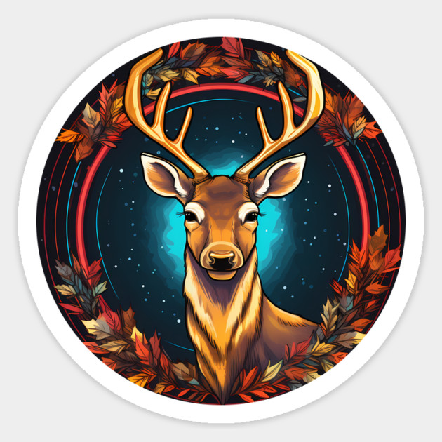 Deer in Ornament, Love Deers Magnet by logiamerch