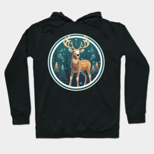 Deer in Ornament, Love Deers Hoodie