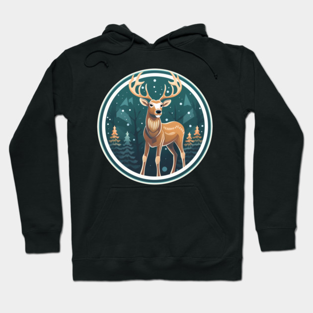 Deer in Ornament, Love Deers Hoodie by logiamerch