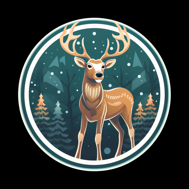 Deer in Ornament, Love Deers by logiamerch
