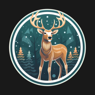 Deer in Ornament, Love Deers T-Shirt