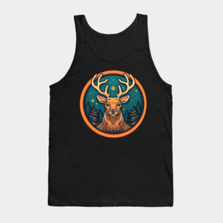 Deer in Ornament, Love Deers Tank Top