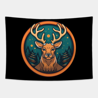 Deer in Ornament, Love Deers Tapestry